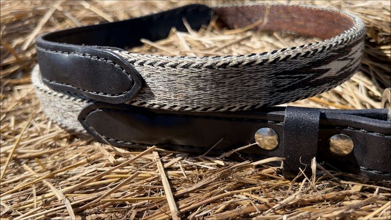 Montana Creations Hand-Hitched Horsehair Belt 310