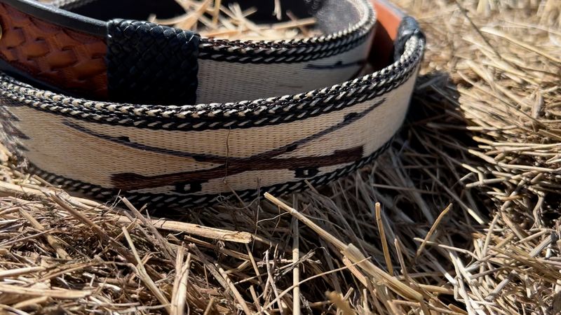 Montana Creations Hand-Hitched Horsehair Belt 315