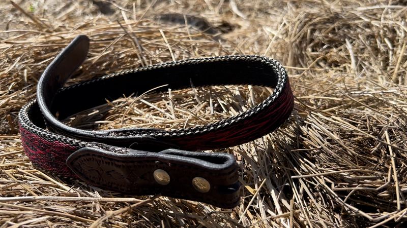 Montana Creations Hand-Hitched Horsehair Belt 312