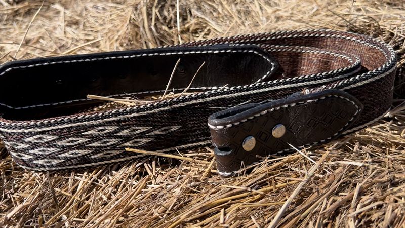 Montana Creations Hand-Hitched Horsehair Belt 313