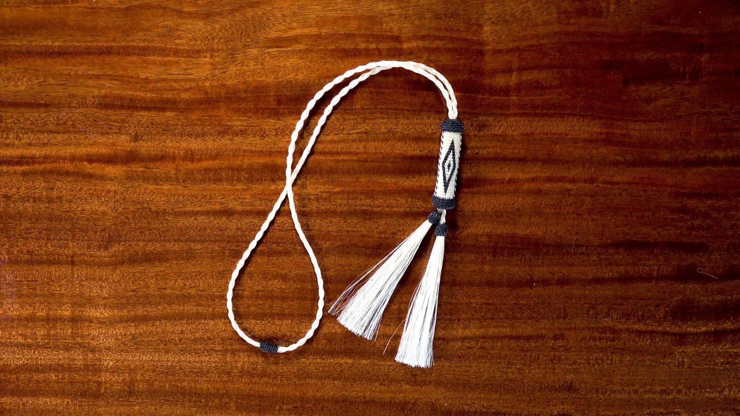 Hand-Hitched Horsehair Bolo Tie