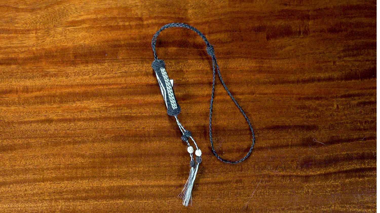 Hand-Hitched Horsehair Bolo Tie