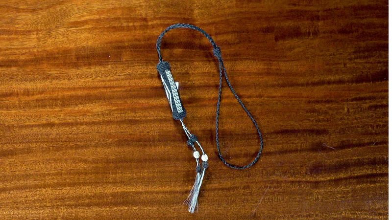 Hand-Hitched Horsehair Bolo Tie