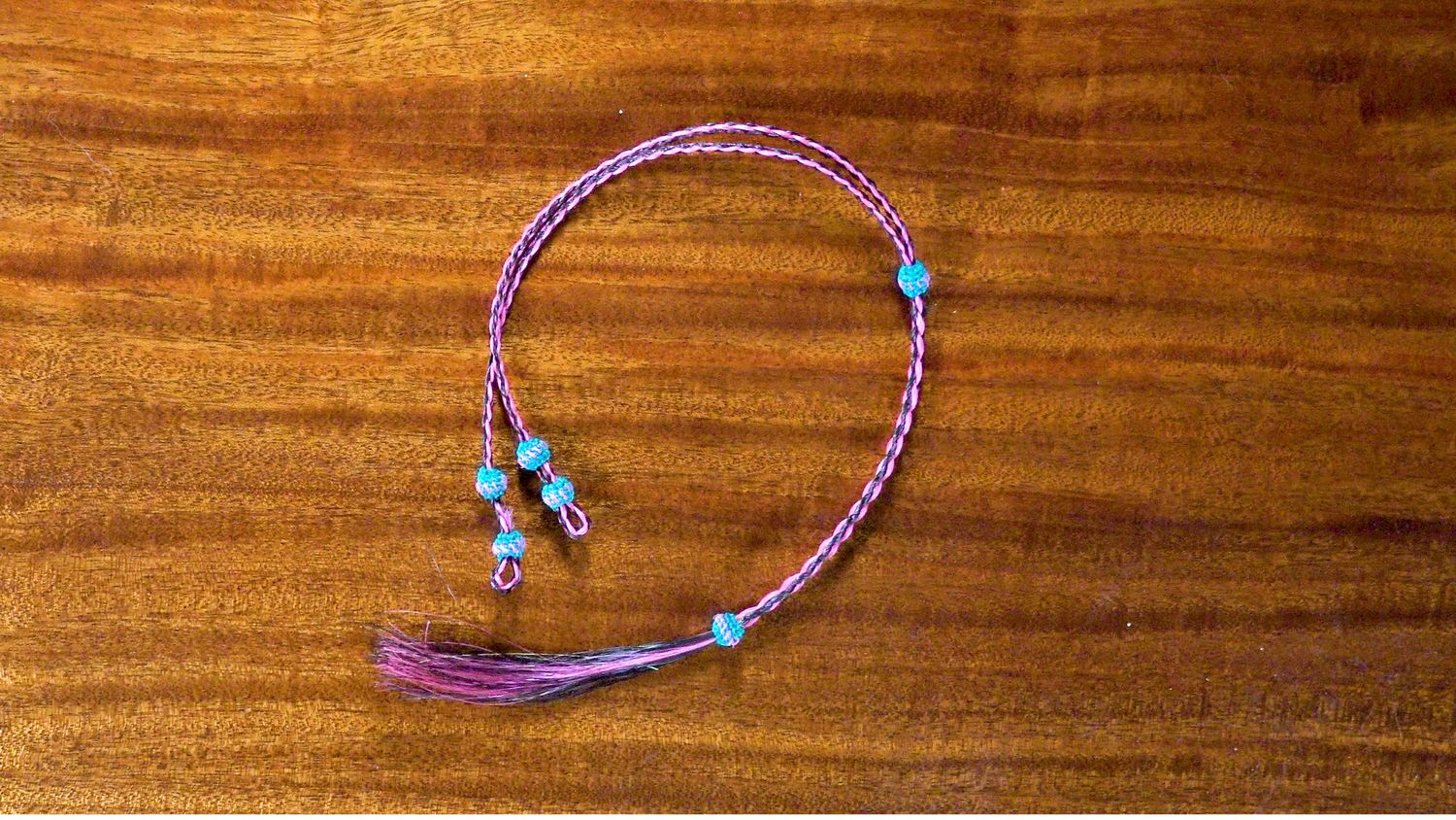 Hand-Hitched Horsehair Bolo Tie