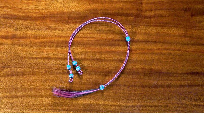 Hand-Hitched Horsehair Bolo Tie