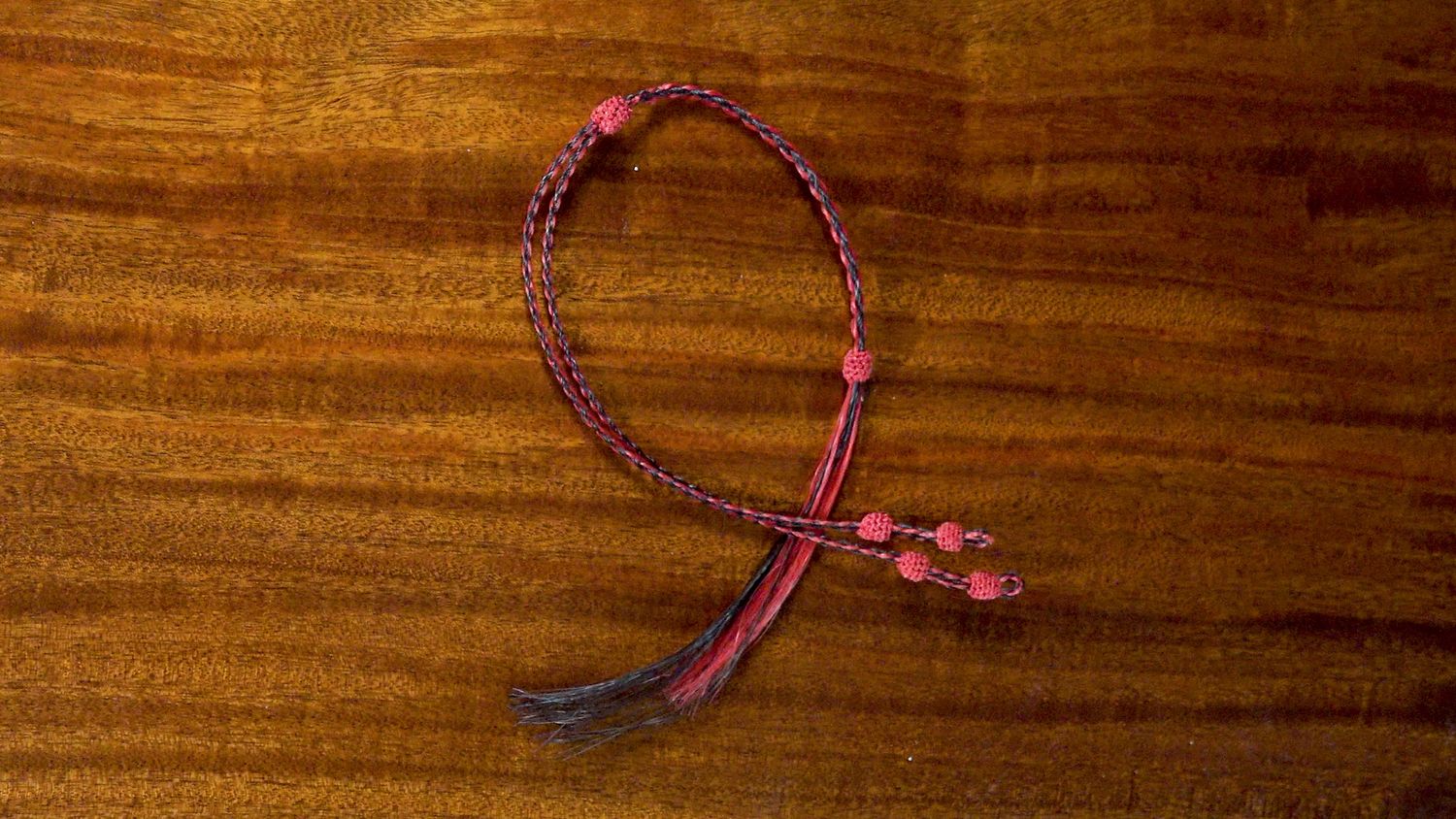 Hand-Hitched Horsehair Bolo Tie