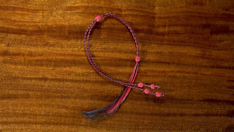 Hand-Hitched Horsehair Bolo Tie