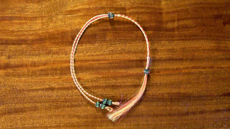Hand-Hitched Horsehair Bolo Tie