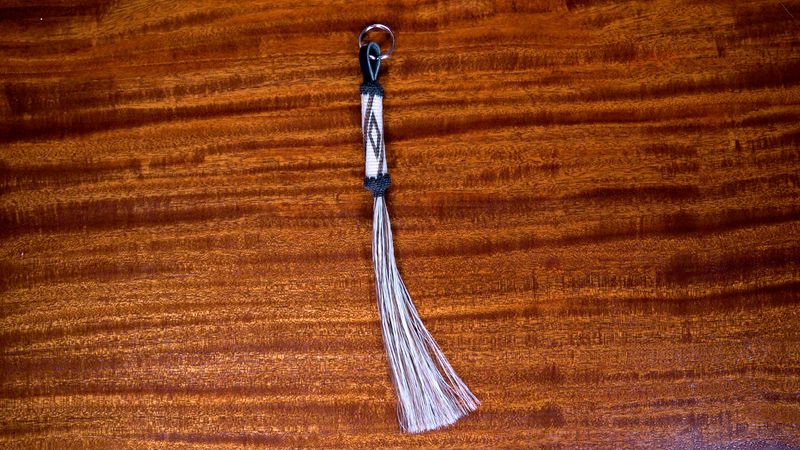 Hand-Hitched Horsehair Key Fobs 12