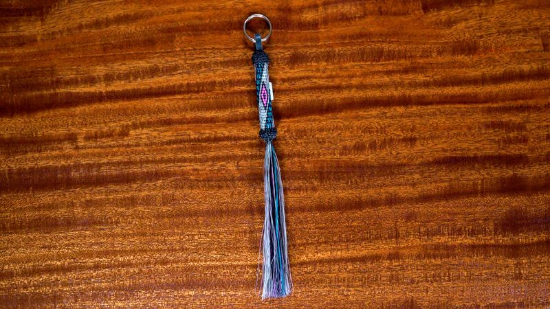 Hand-Hitched Horsehair Key Fobs 16