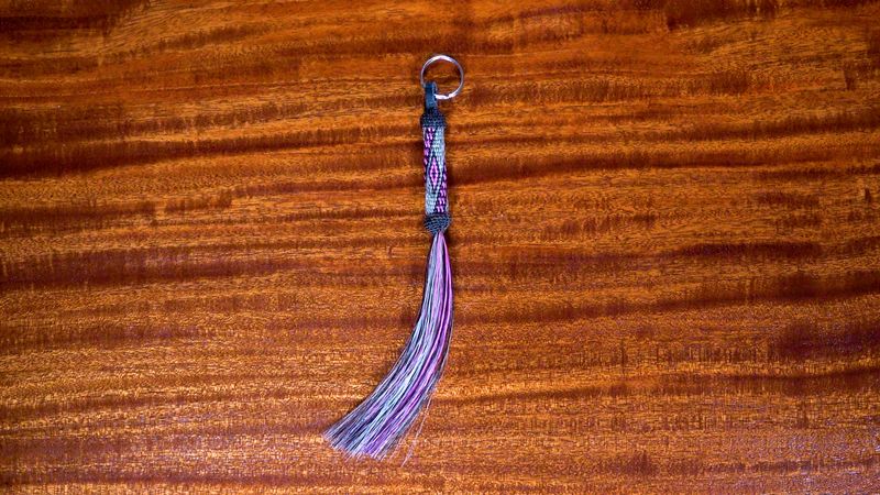 Hand-Hitched Horsehair Key Fobs 42