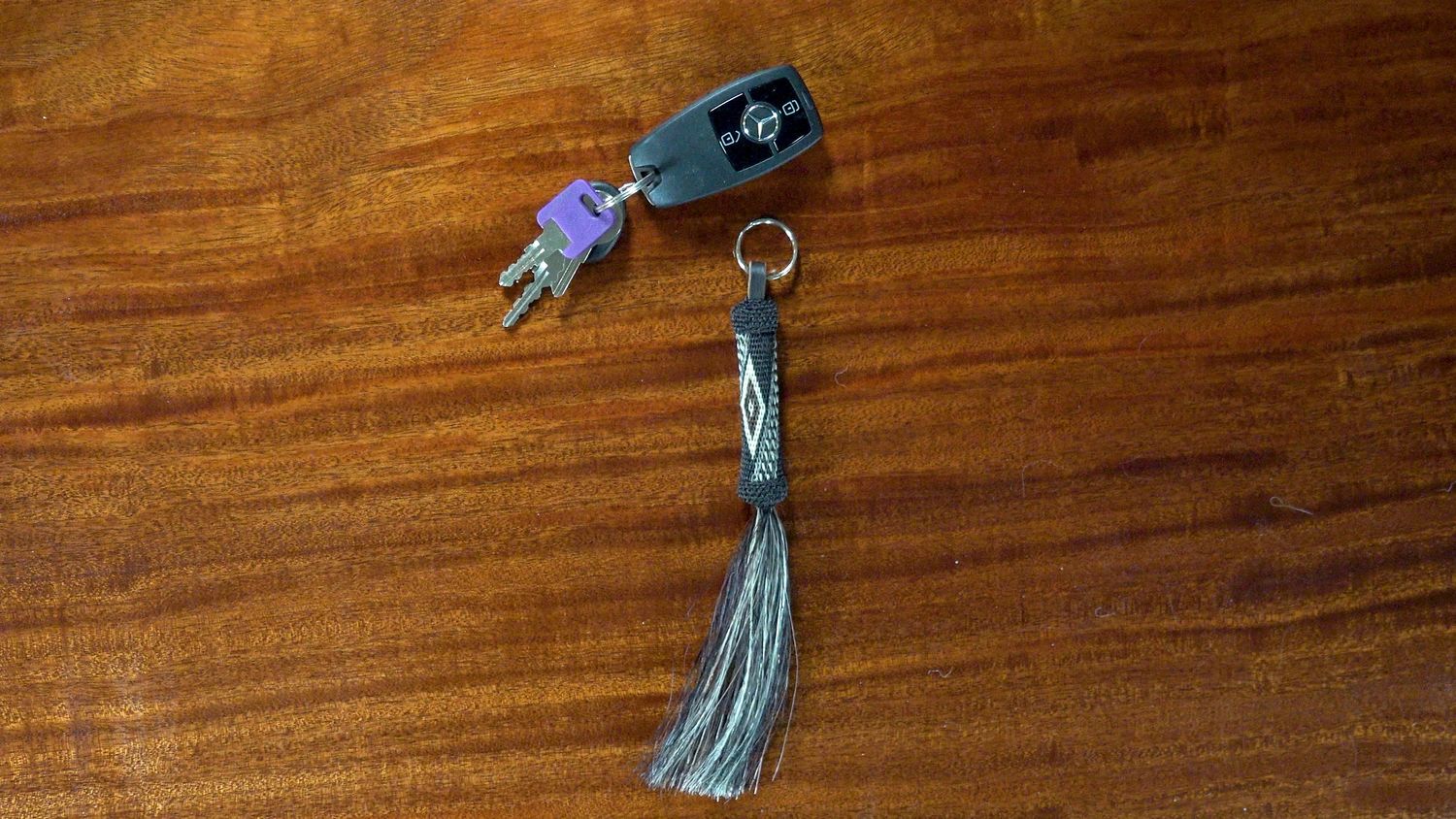 Hand-Hitched Horsehair Large Key Fobs 135