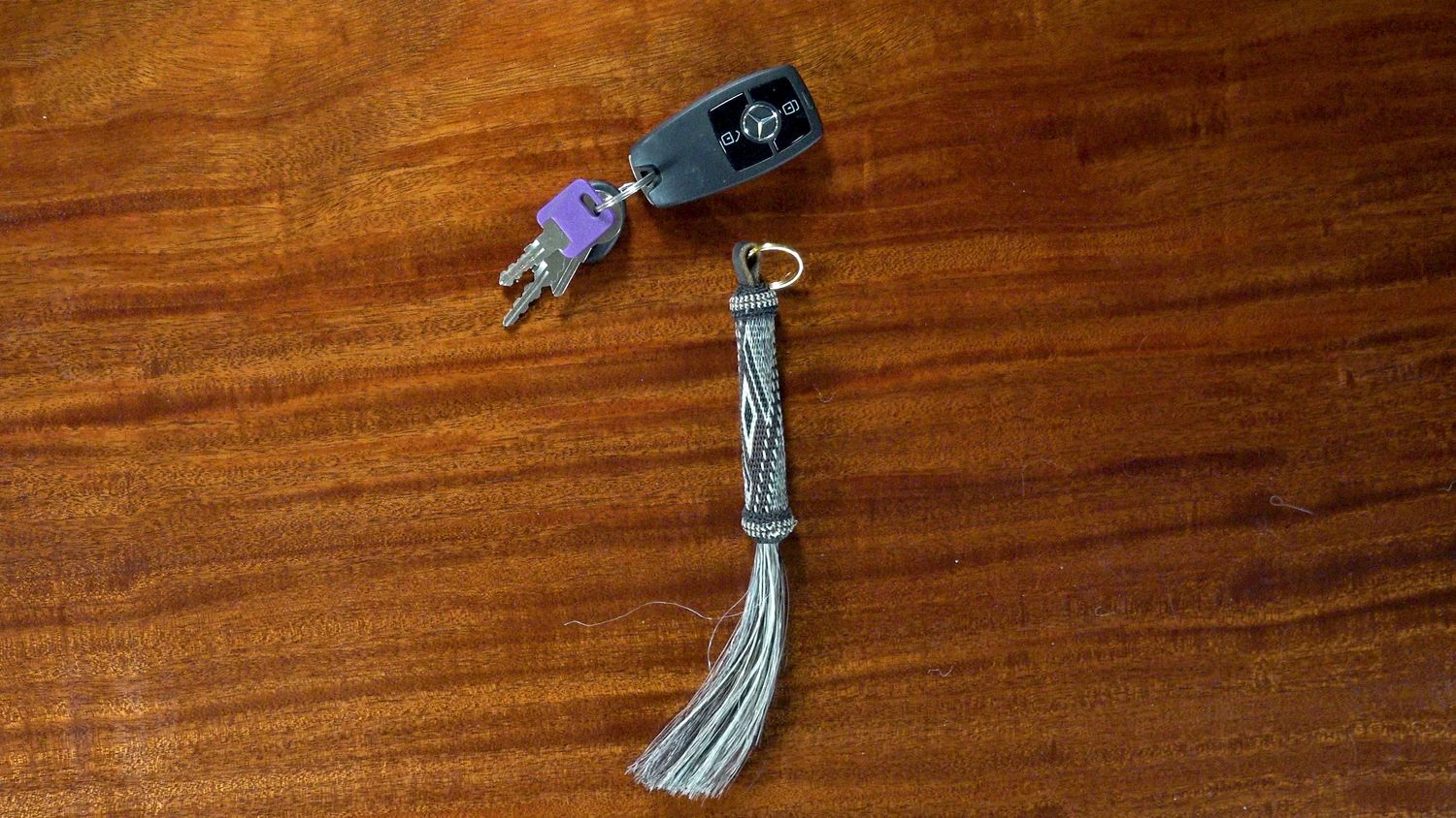 Hand-Hitched Horsehair Large Key Fobs 136