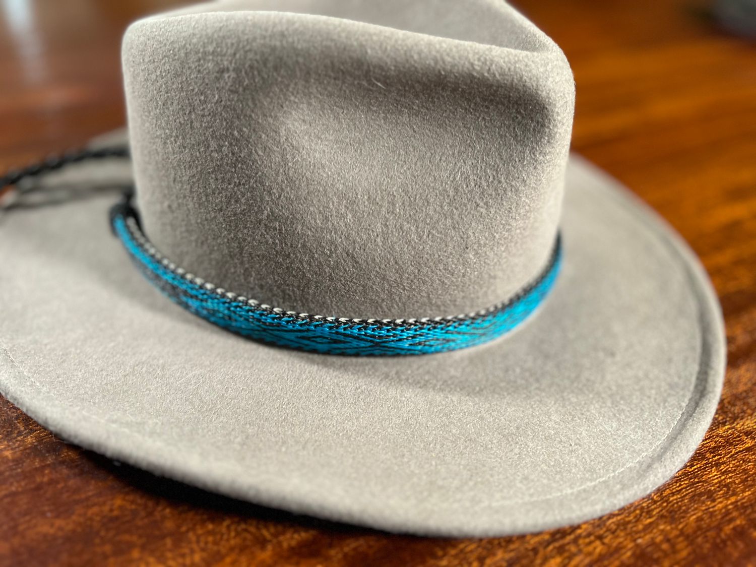 Hand Hitched Horsehair Hat Band_#209