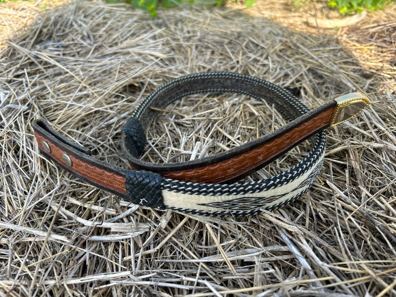 Montana Creations Hand-Hitched Horsehair Belt 300