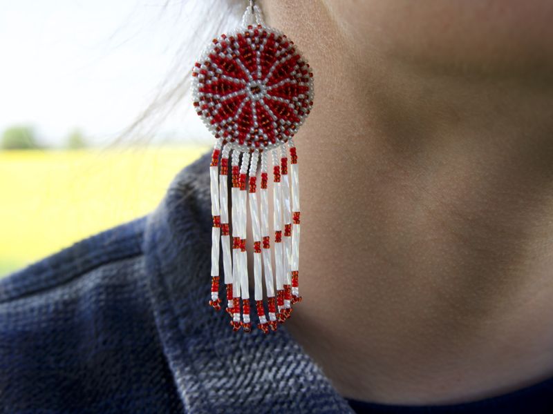 Handcrafted Beaded Earrings_605