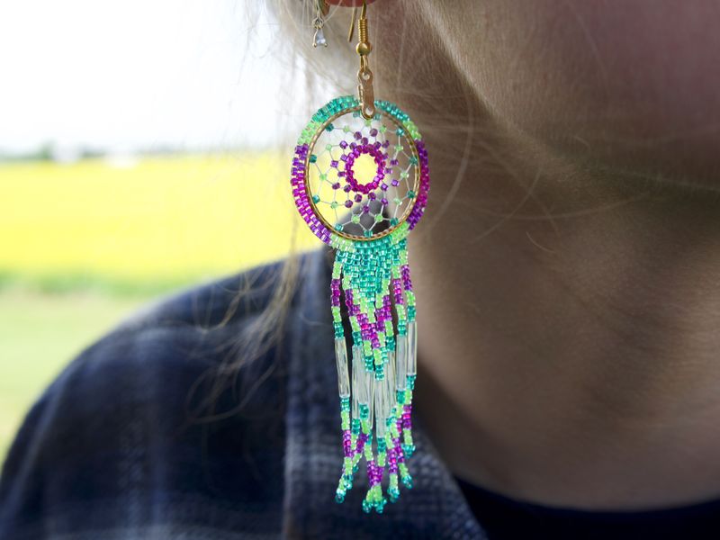 Handcrafted Beaded Earrings_614