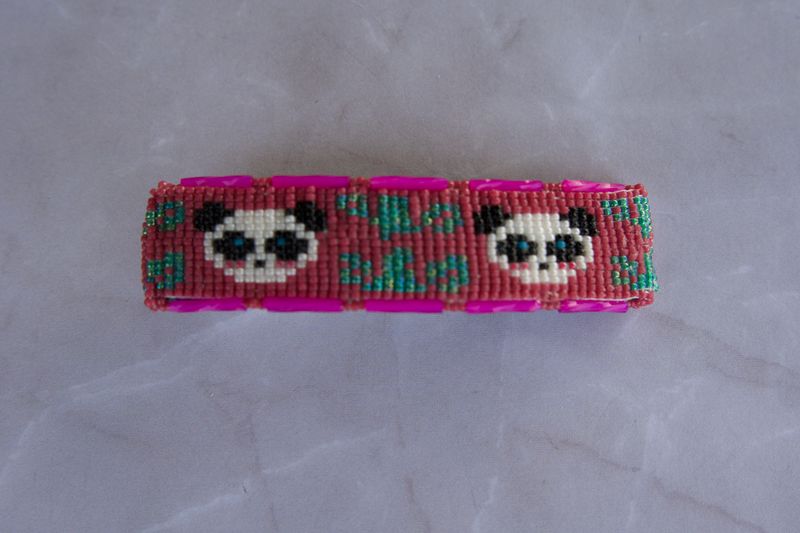 Handcrafted Beaded Panda Bracelet 