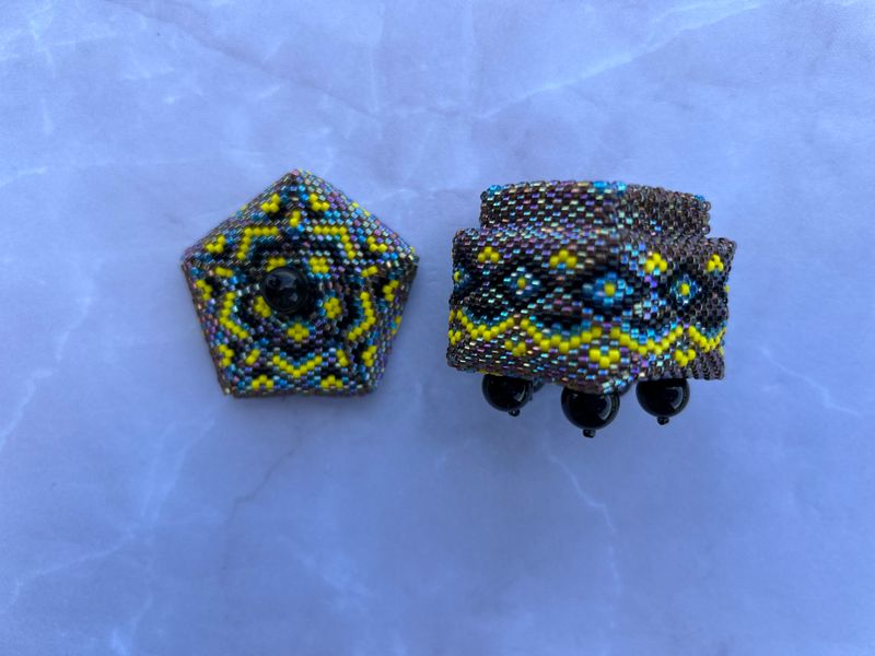 Beaded Mini Jewelry box