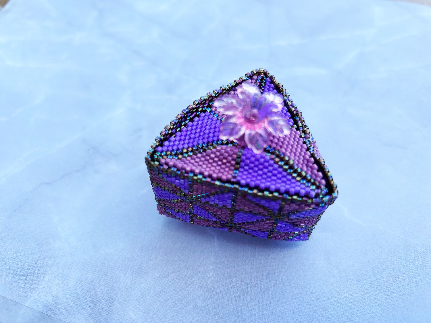 Beaded Mini Jewelry Box
