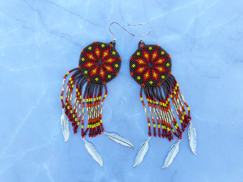 Handcrafted Beaded Earrings