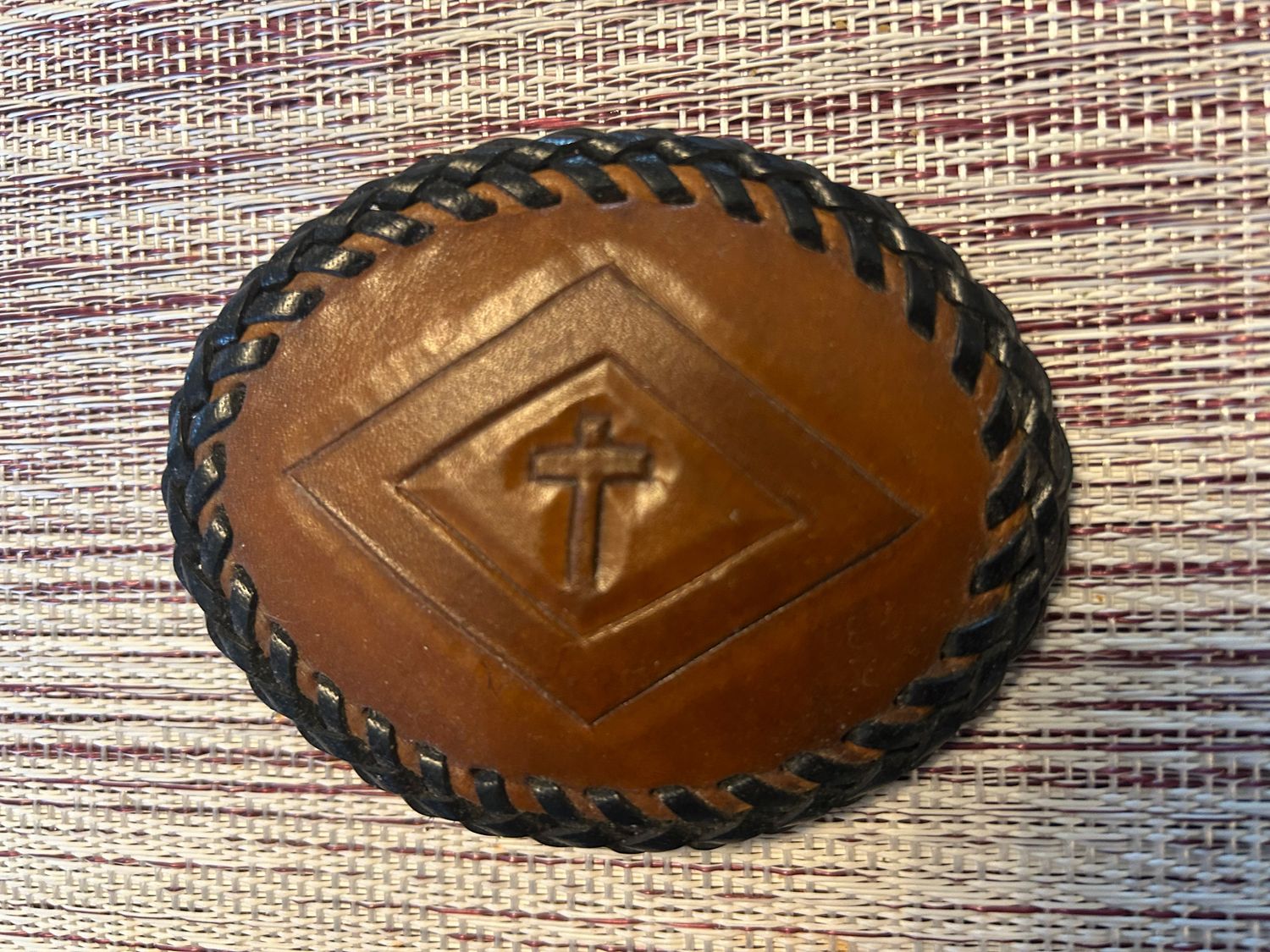 Montana Made Leather Belt Buckle