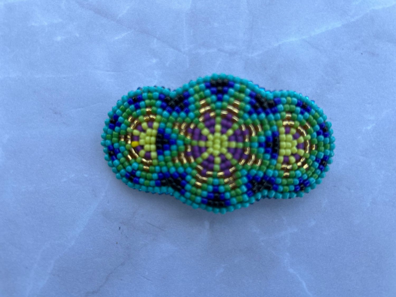 Beaded Barrette Hair Clip