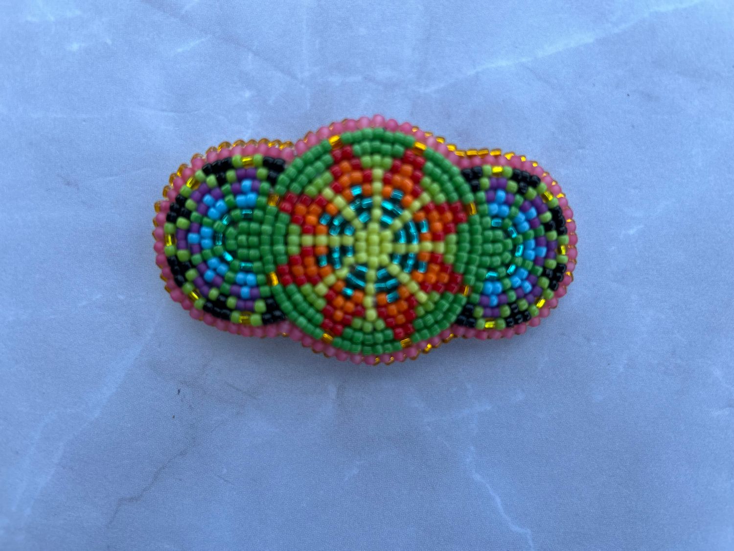 Beaded Barrette Hair Clip