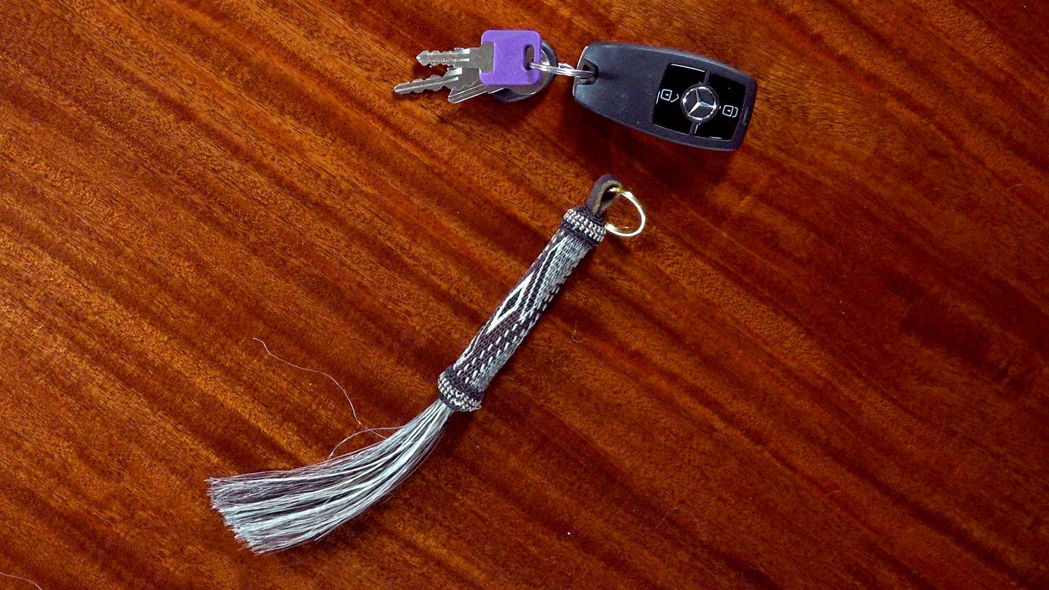 Hand-Hitched Horsehair Large Key Fobs 136