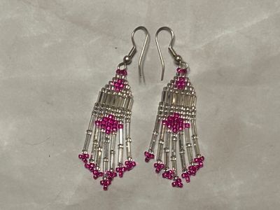 Small Hand Crafted Beaded Earrings