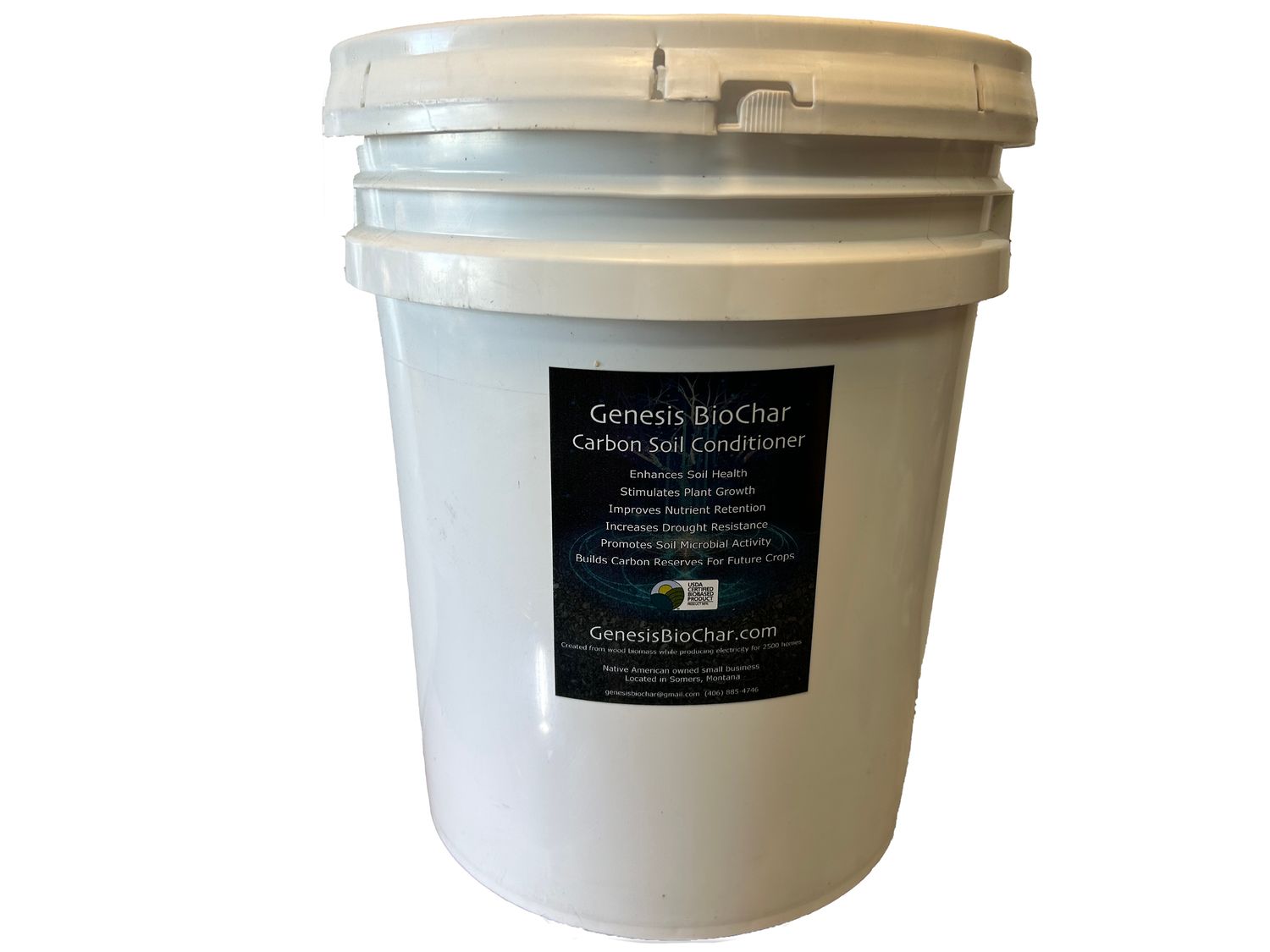 Five Gallon Pail of Genesis Biochar