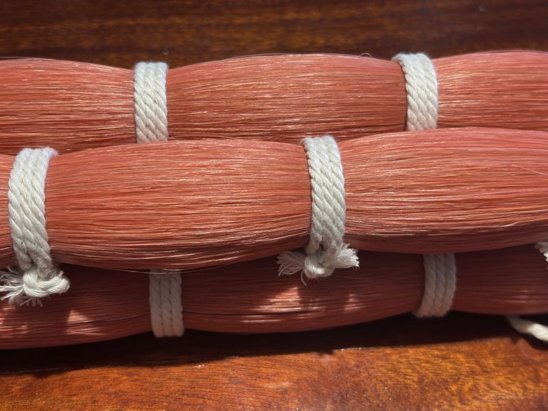 Coral Pink  Horse Tail Hair – 30”