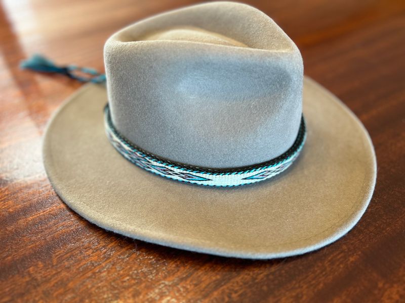 Hand Hitched Horsehair Hat Band_#231 Hand Hitched Horsehair Hat Band_#231