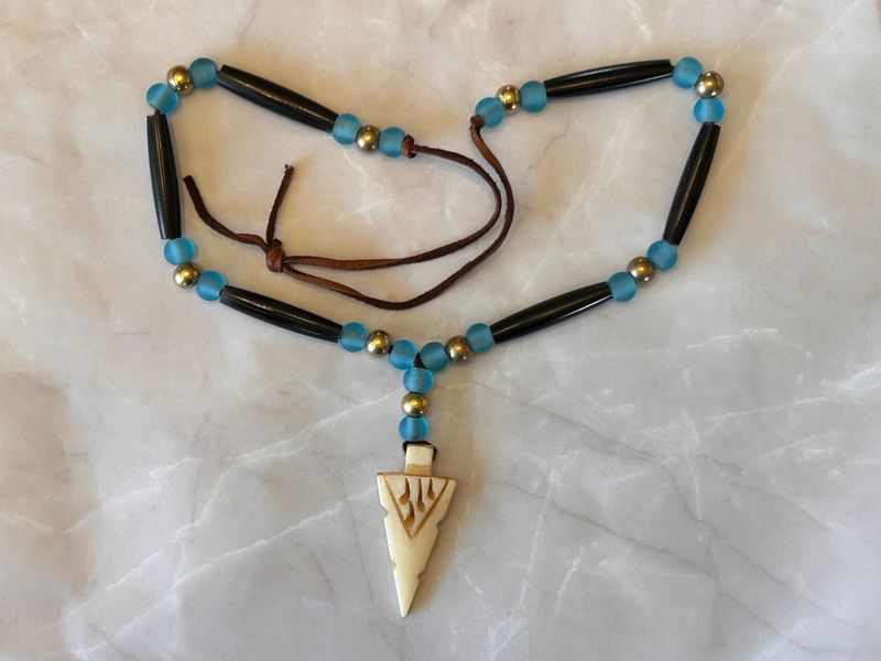 Bone Hair Pipe Necklace 961
