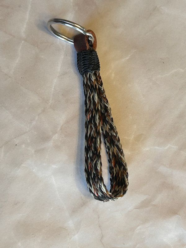 Hand-Hitched Horsehair Tear Drop Key Fobs 146 Hand-Hitched Horsehair Tear Drop Key Fobs 146