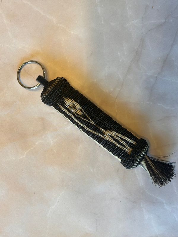 Hand-Hitched Horsehair large Flat Key Fobs 142 Hand-Hitched Horsehair large Flat Key Fobs 142