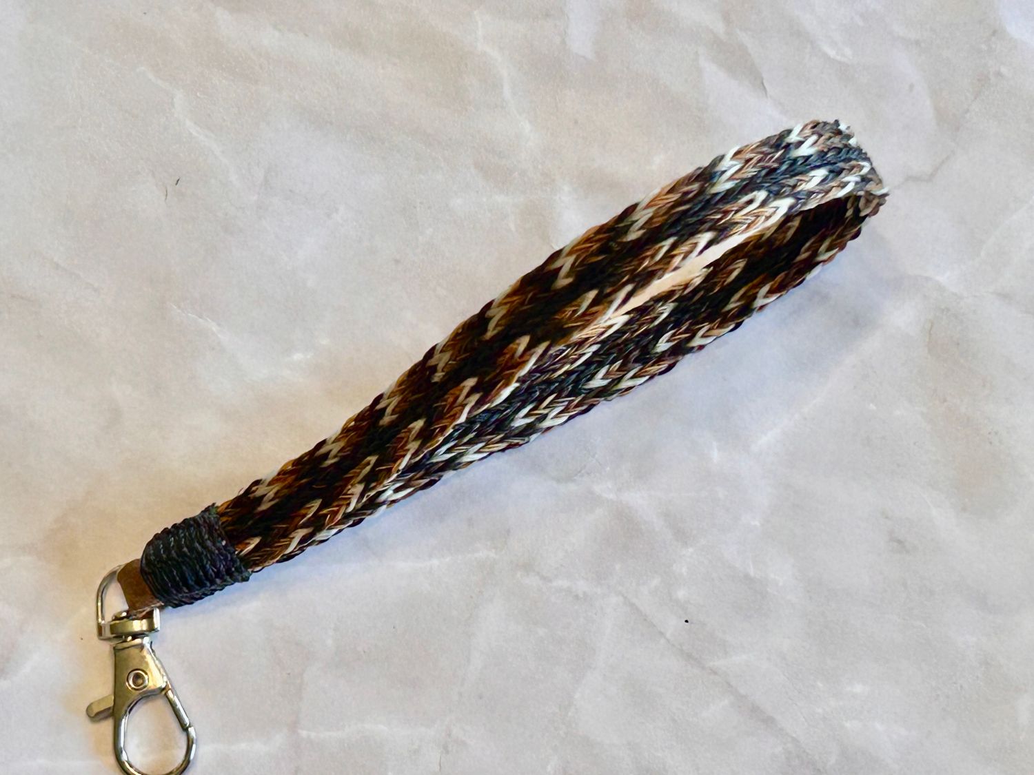 Hand-Hitched Horsehair Tear Drop Key Fobs 147