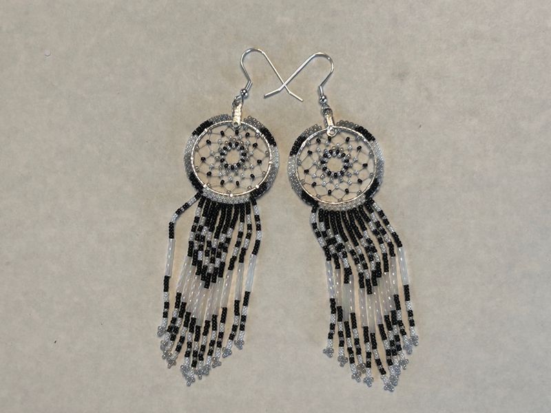 Beaded Dream Catcher Earrings 623