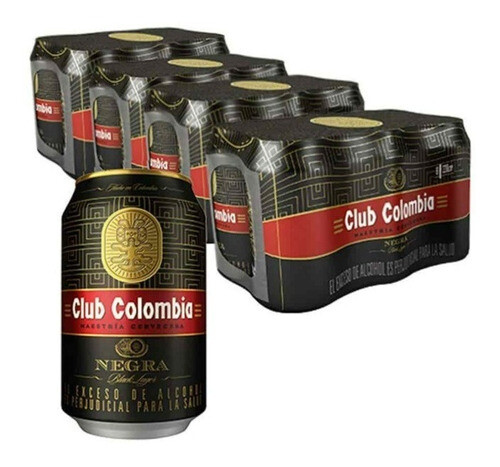 Paca club Colombia negra lata Bj X 24