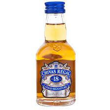 Whisky chivas regal 18 años miniatura 50 ml