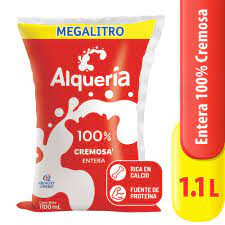 Leche Alqueria Entera Mega Litro 1100ml