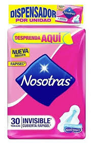Toalla Higienica Rapigel Nosotras Bs X 30
