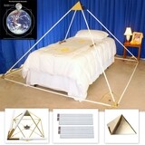 7ft Buddha Maitreya the Christ Ascension Meditation Pyramid System with Solar Form Octahedrons