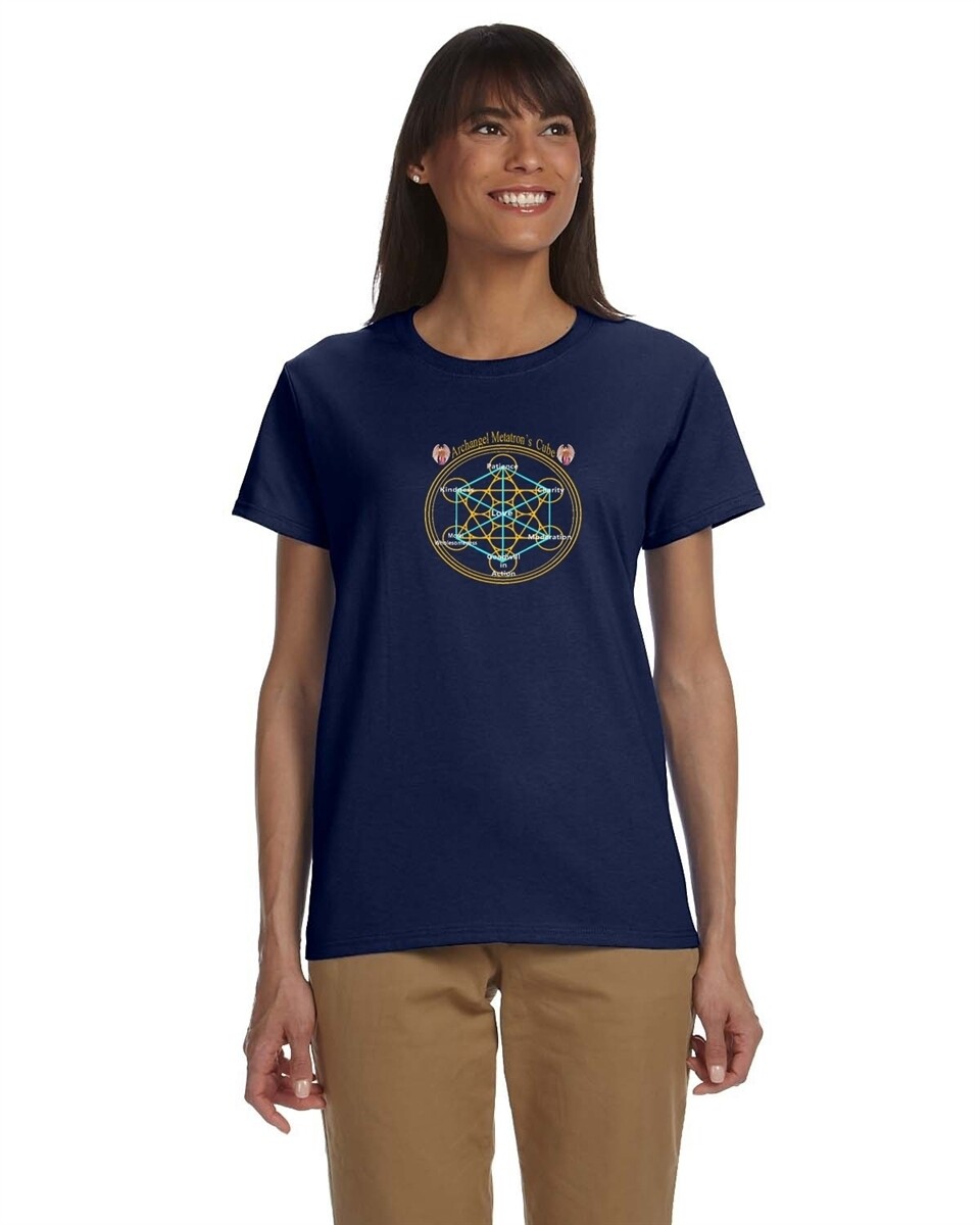 Navy Blue Women&#39;s Archangel Metatron T-Shirt