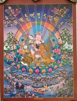 Rainbow Padmasambhava - Poster Print