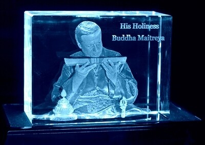 HH Buddha Maitreya 3D Crystal