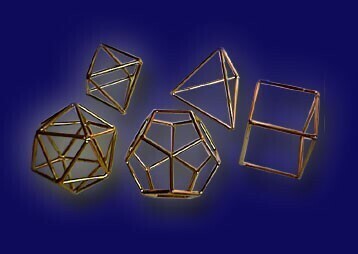 Set of Platonic Solids - Small