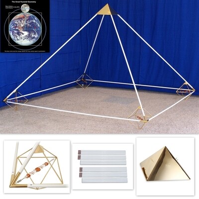 Buddha Maitreya the Christ 7ft White Enamel Copper Pyramid