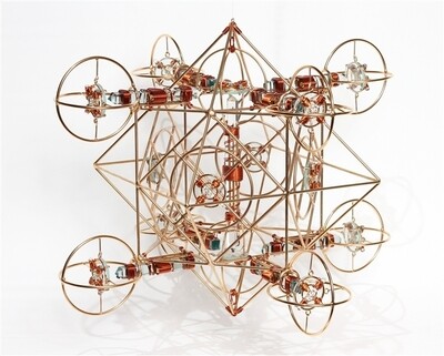 Buddha Maitreya the Christ - Large Maitreya Solar Cross with 14 Etheric Sri Yantra Solar Forms