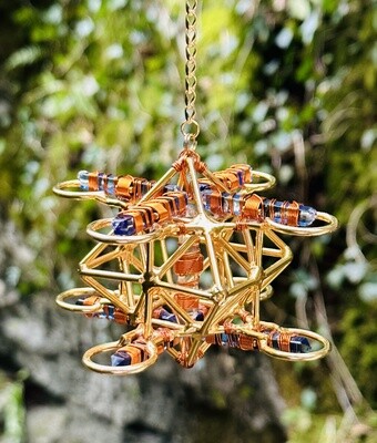 Buddha Maitreya the Christ Extra Small Maitreya Solar Cross - Copper wrap Buddha Maitreya the Christ Extra Small Maitreya Solar Cross - Copper wrap